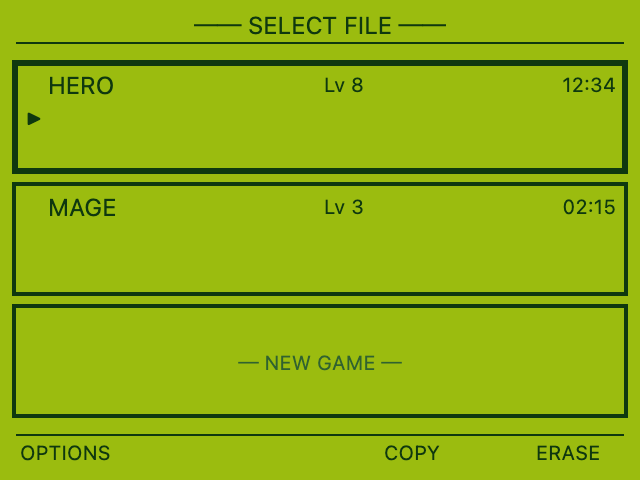 Save File Select