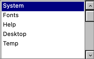 W95 List Box