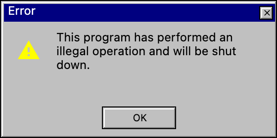 W95 Message Box