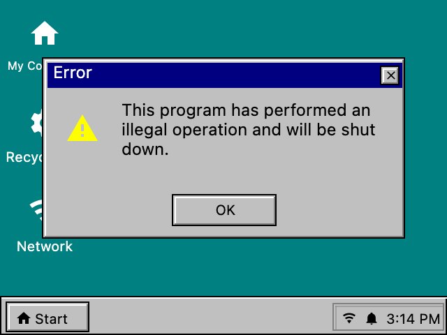 W95 Scene: Error
