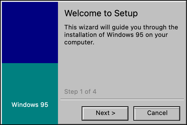 W95 Setup Wizard